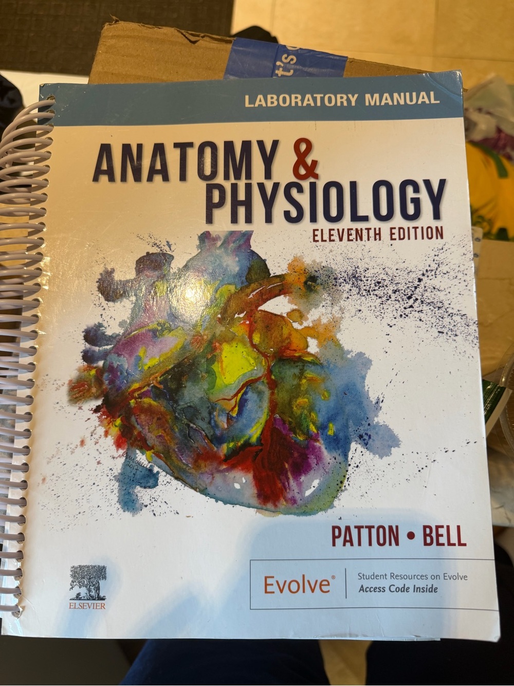 Anatomy & Physiology Laboratory Manual by Patton & Bell - Colorful Heart Cover